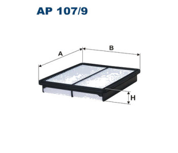 Въздушен филтър FILTRON AP 107/9 за HYUNDAI SANTA FE II (CM) от 2005 до 2012