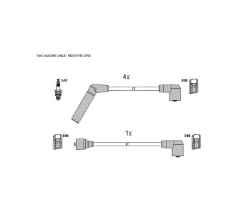 Комплект запалителни кабели STARLINE за HYUNDAI H-1 Starex пътнически от 1997 до 2007
