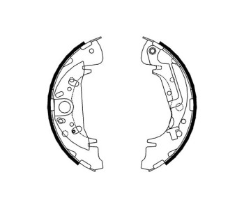 Комплект спирачни челюсти FERODO за HYUNDAI HIGHWAY VAN от 2000 до 2004