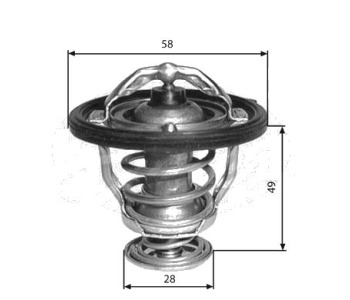 Термостат, охладителна течност GATES TH33682G1 за HYUNDAI TRAJET (FO) от 2000 до 2008