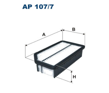 Въздушен филтър FILTRON AP 107/7 за HYUNDAI i20 (PB, PBT) от 2008 до 2015