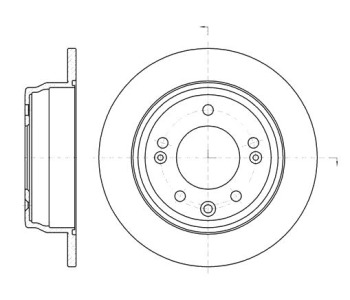 Спирачен диск плътен Ø262mm за HYUNDAI i30 (FD) комби от 2007 до 2012