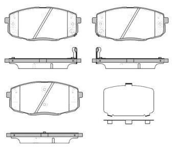 Комплект спирачни накладки ROADHOUSE за HYUNDAI i30 (FD) от 2007 до 2011