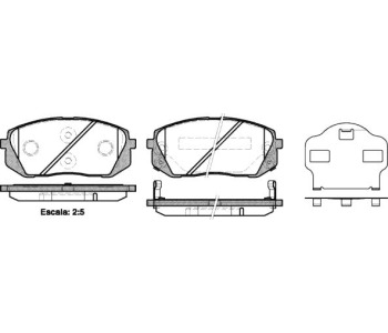 Комплект спирачни накладки ROADHOUSE за HYUNDAI i40 (VF) от 2012