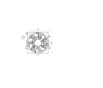Вентилатор охлаждане на двигателя P.R.C за HYUNDAI i40 (VF) от 2012