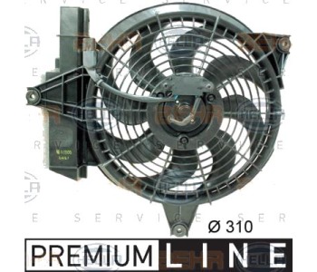 Вентилатор, конденсатор на климатизатора HELLA 8EW 351 034-601 за HYUNDAI SANTA FE I (SM) от 2000 до 2006