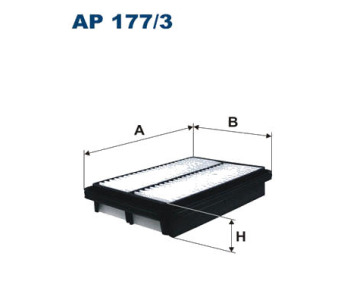 Въздушен филтър FILTRON AP 177/3 за HYUNDAI SANTA FE I (SM) от 2000 до 2006