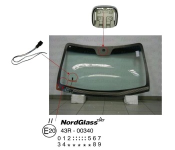Челно стъкло NordGlass за HYUNDAI SANTA FE II (CM) от 2005 до 2012