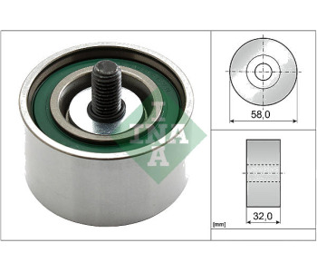 Паразитна/ водеща ролка, зъбен ремък INA 532 0540 10 за HYUNDAI SONATA V (NF) от 2005 до 2010