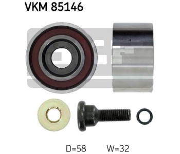 Паразитна/ водеща ролка, зъбен ремък SKF VKM 85146 за HYUNDAI ACCENT II (LC) хечбек от 1999 до 2005