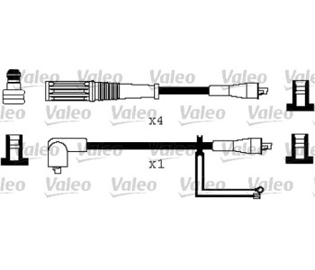 Комплект запалителни кабели VALEO за FIAT PANDA (141) от 1980 до 2004