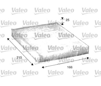 Филтър купе (поленов филтър) VALEO за FIAT PANDA (169) от 2003 до 2012