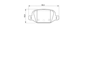 Комплект спирачни накладки BOSCH за FIAT PANDA (169) от 2003 до 2012
