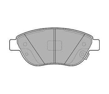 Комплект спирачни накладки DELPHI за FIAT 500L (351, 352) от 2012