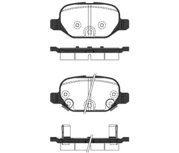 Комплект спирачни накладки ROADHOUSE за FIAT PANDA (312, 519) ван от 2012