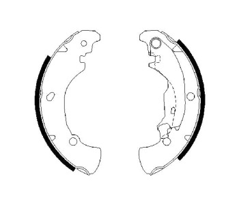 Комплект спирачни челюсти BOSCH за FIAT MAREA (185) от 1996 до 2007