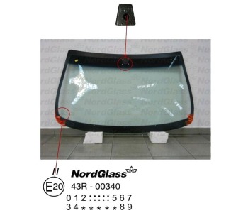 Челно стъкло NordGlass за FIAT BRAVA (182) от 1995 до 2001