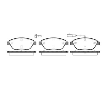 Комплект спирачни накладки ROADHOUSE за FIAT PUNTO GRANDE (199) от 2005 до 2012