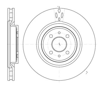 Спирачен диск вентилиран Ø306mm за FIAT COUPE (175) от 1993 до 2000