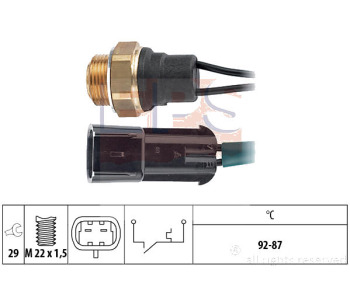Термошалтер, вентилатор на радиатора EPS 1.850.101 за LANCIA PRISMA (831AB0) от 1983 до 1992