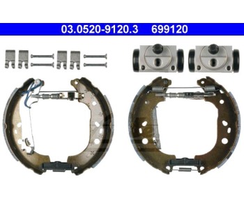 Комплект спирачни челюсти ATE за FIAT DOBLO (223) товарен от 2001 до 2010