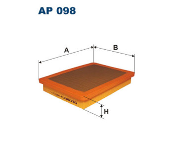 Въздушен филтър FILTRON AP 098 за FIAT FIORINO II (146) товарен от 1988 до 2005