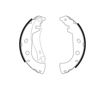 Комплект спирачни челюсти FERODO за FIAT MAREA (185) от 1996 до 2007