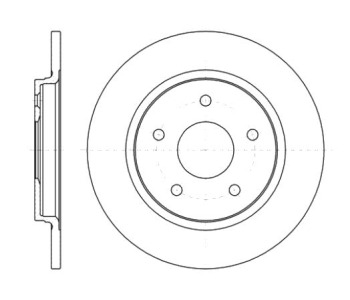 Спирачен диск плътен Ø305mm за CHRYSLER GRAND VOYAGER V (RT) от 2007 до 2015