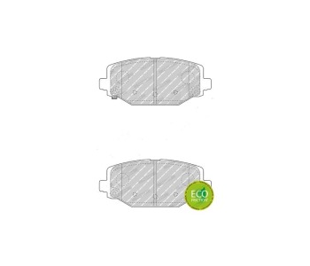 Комплект спирачни накладки FERODO за FIAT FREEMONT (345) от 2011