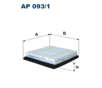 Въздушен филтър FILTRON AP 093/1 за DODGE JOURNEY от 2008 до 2011