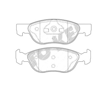 Комплект спирачни накладки FERODO THERMO QUIET за FIAT PUNTO (188) от 1999 до 2012