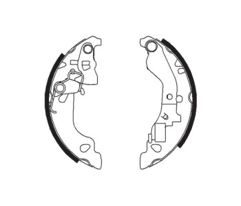 Комплект спирачни челюсти FERODO за FIAT PUNTO GRANDE (199) от 2005 до 2012
