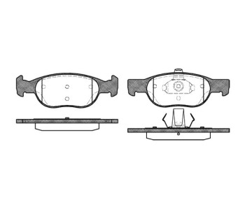 Комплект спирачни накладки ROADHOUSE за FIAT PUNTO (188) от 1999 до 2012