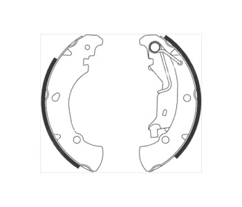 Комплект спирачни челюсти STARLINE за FIAT PUNTO (188) от 1999 до 2012