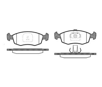 Комплект спирачни накладки ROADHOUSE за FIAT PUNTO (188) от 1999 до 2012