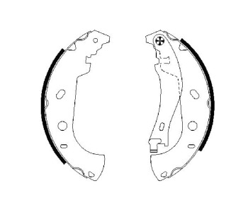 Комплект спирачни челюсти BOSCH за FIAT MULTIPLA (186) от 1999 до 2010