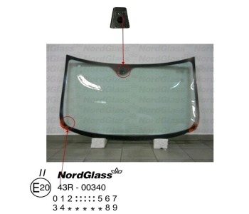 Челно стъкло NordGlass за FIAT MULTIPLA (186) от 1999 до 2010