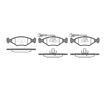 Комплект спирачни накладки ROADHOUSE за FIAT SIENA I (178) от 1996 до 2012