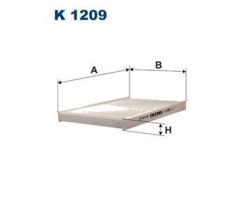Филтър купе (поленов филтър) FILTRON K 1209 за FIAT PALIO I (178BX) от 1996 до 2006