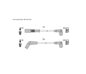 Комплект запалителни кабели STARLINE за FIAT PANDA (141) от 1980 до 2004