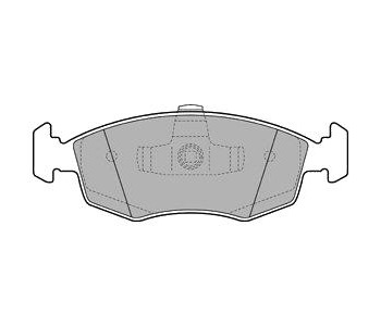 Комплект спирачни накладки DELPHI за FIAT PANDA (312, 519) ван от 2012