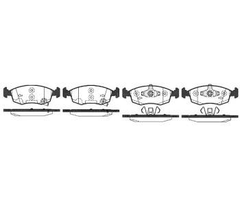 Комплект спирачни накладки ROADHOUSE за FIAT PANDA (312, 319) от 2012