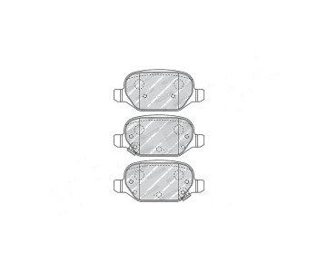 Комплект спирачни накладки FERODO за FIAT PANDA (312, 519) ван от 2012
