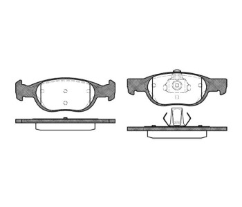 Комплект спирачни накладки ROADHOUSE за FIAT PUNTO (188) от 1999 до 2012
