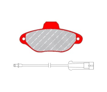 Комплект спирачни накладки FERODO DS PERFORMANCE за FIAT PUNTO (176) от 1993 до 1999