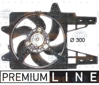 Вентилатор, охлаждане на двигателя HELLA 8EW 009 158-241 за FIAT PUNTO (176) от 1993 до 1999