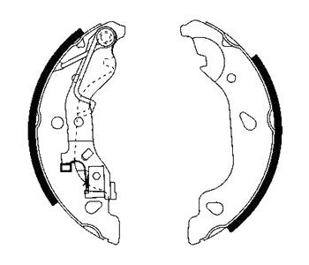 Комплект спирачни челюсти DELPHI за FIAT PUNTO (188) от 1999 до 2012
