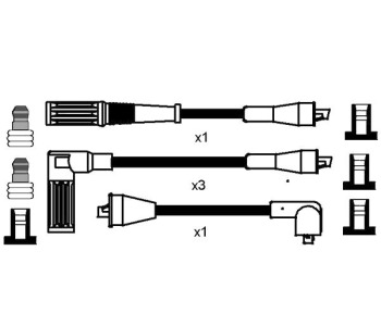Комплект запалителни кабели NGK за FIAT REGATA (138) от 1983 до 1990