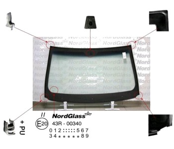 Челно стъкло NordGlass за FIAT STILO (192) от 2001 до 2006