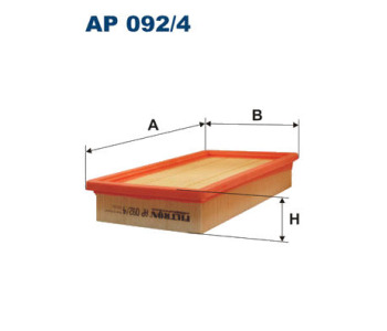 Въздушен филтър FILTRON AP 092/4 за FIAT STILO (192_) товарен от 2001 до 2008